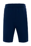 Cotton shorts for men, blue Cesare di Napoli - 100% cotton. zipper, drawstring. two side pockets. Country of manufacture: Italy. Care: specialized cleaning - photo 6