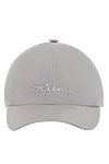 Kiton Cap made of cotton and nylon gray for men - 64% cotton, 36% nylon. Country of manufacture: Italy. Care: specialized cleaning - photo 1