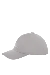 Kiton Cap made of cotton and nylon gray for men - 64% cotton, 36% nylon. Country of manufacture: Italy. Care: specialized cleaning - photo 3