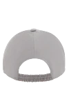 Cap made of cotton and nylon gray for men Kiton - 64% cotton, 36% nylon. Country of manufacture: Italy. Care: specialized cleaning - photo 4