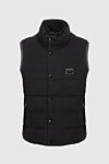 Dolce & Gabbana Vest in viscose, polyamide and elastane black for men - Brand logo patch. 69% viscose, 25% polyamide, 6% elastane. Closure: Zipper. Two side pockets with zippers, inside pocket. Country of manufacture: Italy. Care: specialized cleaning - photo 1