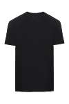 Black cotton T-shirt for men Dolce & Gabbana - logo. 100% cotton. Country of manufacture: Italy. Care: specialized cleaning - photo 6