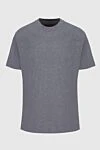 Loro Piana Gray cotton T-shirt for men - 100% cotton. Country of manufacture: Italy. Care: specialized cleaning - photo 1