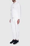 Brunello Cucinelli Костюм спортивный мужской из хлопка и полиамида белый - Капюшон. 93% хлопок, 7% полиамид. Кулиска, молния. Четыре боковых кармана. Страна производитель: Италия. Уход: специализированная чистка - фото 3