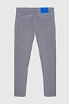 Scissor Scriptor Men's gray jeans with logo on the pocket - cotton, polyurethane. zipper, button. Country of manufacture: Italy. Care: specialized cleaning - photo 7