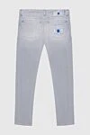 Scissor Scriptor Men's gray jeans with blue logo - logo. cotton, polyurethane. zipper, button. Country of manufacture: Italy. Care: specialized cleaning - photo 7