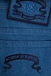 Scissor Scriptor Blue jeans for men - logo. cotton, polyester, polyurethane. zipper, button. Country of manufacture: Italy. Care: specialized cleaning - photo 5