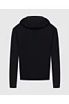 Kiton Sports sweatshirt for men cotton black with a hood - Features: hood. cotton. zipper. Country of manufacture: Italy. Care: specialized cleaning - photo 7