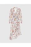 Zimmermann Women's midi beige dress with floral print - 100% linen. Country of manufacture: Italy. Care: specialized cleaning - photo 1