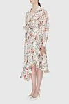 Zimmermann Women's midi beige dress with floral print - 100% linen. Country of manufacture: Italy. Care: specialized cleaning - photo 3