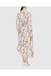 Women's midi beige dress with floral print Zimmermann - 100% linen. Country of manufacture: Italy. Care: specialized cleaning - photo 4