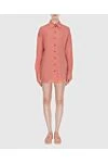 Women's long blouse terracotta Zimmermann - ramie. buttons. Country of manufacture: Italy. Care: specialized cleaning - photo 2