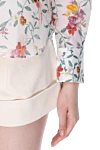 Women's white cotton shirt with floral print Zimmermann - floral print. cotton. Country of manufacture: Italy. Care: specialized cleaning - photo 6