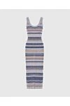 Zimmermann Women's blue suit with contrasting stripes - contrasting stripes. 100% viscose. Country of manufacture: Italy. Care: specialized cleaning - photo 1