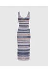 Women's blue suit with contrasting stripes Zimmermann - contrasting stripes. 100% viscose. Country of manufacture: Italy. Care: specialized cleaning - photo 6