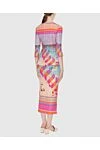Women's purple suit with inscription and beach pattern Zimmermann - contrasting stripes. 100% polyester. Country of manufacture: Italy. Care: specialized cleaning - photo 4