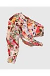 Zimmermann Women's beige one-shoulder top with floral print - Decoration: one sleeve, one strap, asymmetric design, floral print. linen, silk. Country of manufacture: Italy. Care: specialized cleaning - photo 1
