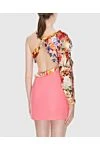 Women's beige one-shoulder top with floral print Zimmermann - Decoration: one sleeve, one strap, asymmetric design, floral print. linen, silk. Country of manufacture: Italy. Care: specialized cleaning - photo 4
