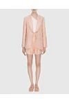 Women's beige linen jacket with raw edges on the lapels Zimmermann - 100% linen. button. Country of manufacture: Italy. Care: specialized cleaning - photo 2
