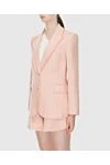 Zimmermann Women's beige linen jacket with raw edges on the lapels - 100% linen. button. Country of manufacture: Italy. Care: specialized cleaning - photo 3