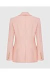 Zimmermann Women's beige linen jacket with raw edges on the lapels - 100% linen. button. Country of manufacture: Italy. Care: specialized cleaning - photo 5
