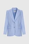 Zimmermann Women's blue jacket with fringe along the lapel - 100% linen. 3. Country of manufacture: Italy. Care: specialized cleaning - photo 1