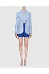 Women's blue jacket with fringe along the lapel Zimmermann - 100% linen. 3. Country of manufacture: Italy. Care: specialized cleaning - photo 2