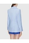 Women's blue jacket with fringe along the lapel Zimmermann - 100% linen. 3. Country of manufacture: Italy. Care: specialized cleaning - photo 4