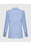 Women's blue jacket with fringe along the lapel Zimmermann - 100% linen. 3. Country of manufacture: Italy. Care: specialized cleaning - photo 6
