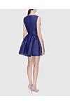 Purple women's mini dress with V-neckline Zimmermann - Decoration: V-neck, sleeveless, fixed waist band. linen, silk. hidden zipper. Country of manufacture: Italy. Care: specialized cleaning - photo 4