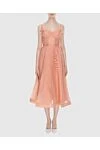 Women's pink midi dress with corset top Zimmermann - corset top, sleeveless, decorative tie at the waist. linen, silk. hidden zipper. Country of manufacture: Italy. Care: specialized cleaning - photo 2