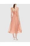 Women's pink midi dress with corset top Zimmermann - corset top, sleeveless, decorative tie at the waist. linen, silk. hidden zipper. Country of manufacture: Italy. Care: specialized cleaning - photo 4