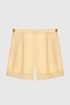 Shorts yellow for women Loro Piana - Pinch. 100% linen. button, hooks, zipper. 2. Country of manufacture: Italy. Care: specialized cleaning - photo 6