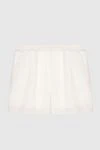 Loro Piana Women's white linen shorts with a belt - belt. 100% linen. Country of manufacture: Italy. Care: specialized cleaning - photo 1