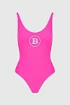 Balmain Swimsuit compatible with polyamide and elastane pink women's - logo. 80% polyamide, 20% elastane. Country of manufacture: Italy. Care: specialized cleaning - photo 1