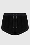 Balmain Black polyester shorts for women - cuts. 100% polyester. drawstring. Country of manufacture: Italy. Care: specialized cleaning - photo 1