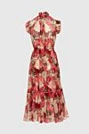 Zimmermann Women's red dress with floral print - Decoration: Sleeveless, Floral print, Ruffles and gathering fabric, V-neck with ties on the collar. silk. laces. Country of manufacture: Italy. Care: specialized cleaning - photo 7