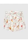 Women's white linen shorts with a floral print belt Zimmermann - decorated buckle, floral print. 100% linen. Fastener: belt. Country of manufacture: Italy. Care: specialized cleaning - photo 6