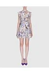 Women's blue linen dress with floral pattern Zimmermann - floral pattern, sleeveless. 100% linen. hidden zipper. Country of manufacture: Italy. Care: specialized cleaning - photo 2