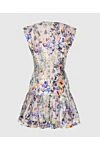 Zimmermann Women's blue linen dress with floral pattern - floral pattern, sleeveless. 100% linen. hidden zipper. Country of manufacture: Italy. Care: specialized cleaning - photo 7