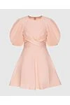 Zimmermann Women's pink linen dress with puffed sleeves - loose cut, short skirt. 100% linen. hidden zipper at the back. Country of manufacture: Italy. Care: specialized cleaning - photo 1