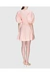 Women's pink linen dress with puffed sleeves Zimmermann - loose cut, short skirt. 100% linen. hidden zipper at the back. Country of manufacture: Italy. Care: specialized cleaning - photo 4