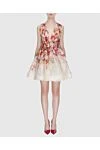 Red mini dress for women with a V-neckline Zimmermann - Decoration: V-neck, short skirt, sleeveless, elastic waist. linen, silk. hidden zipper at the back. Country of manufacture: Italy. Care: specialized cleaning - photo 2