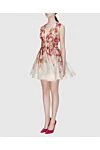 Zimmermann Red mini dress for women with a V-neckline - Decoration: V-neck, short skirt, sleeveless, elastic waist. linen, silk. hidden zipper at the back. Country of manufacture: Italy. Care: specialized cleaning - photo 3