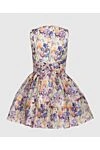 Zimmermann Blue women's mini dress with a V-neckline - floral pattern, sleeveless. linen, silk. hidden zipper. Country of manufacture: Italy. Care: specialized cleaning - photo 7