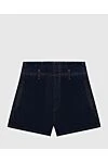 Dior Women's black cotton shorts with high waist - 100% cotton. Country of manufacture: Italy. Care: specialized cleaning - photo 1