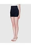 Dior Women's black cotton shorts with high waist - 100% cotton. Country of manufacture: Italy. Care: specialized cleaning - photo 3