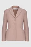 Dior Elegant pink women's jacket with buttons - 77% wool, 23% silk. button. Country of manufacture: Italy. Care: specialized cleaning - photo 1