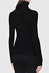 Women's black woolen turtleneck with metal logo Balmain - metal logo. wool. Country of manufacture: Italy. Care: specialized cleaning - photo 4