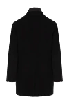 Moorer Men's black coat with detachable fur collar - button-down fur collar. fur, cashmere. zipper, buttons. Country of manufacture: Italy. Care: specialized cleaning - photo 7